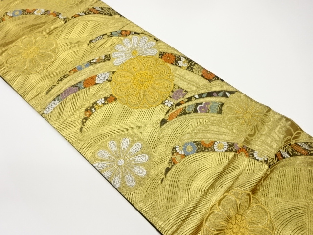 JAPANESE FUKURO OBI / WOVEN ROUGH WAVE